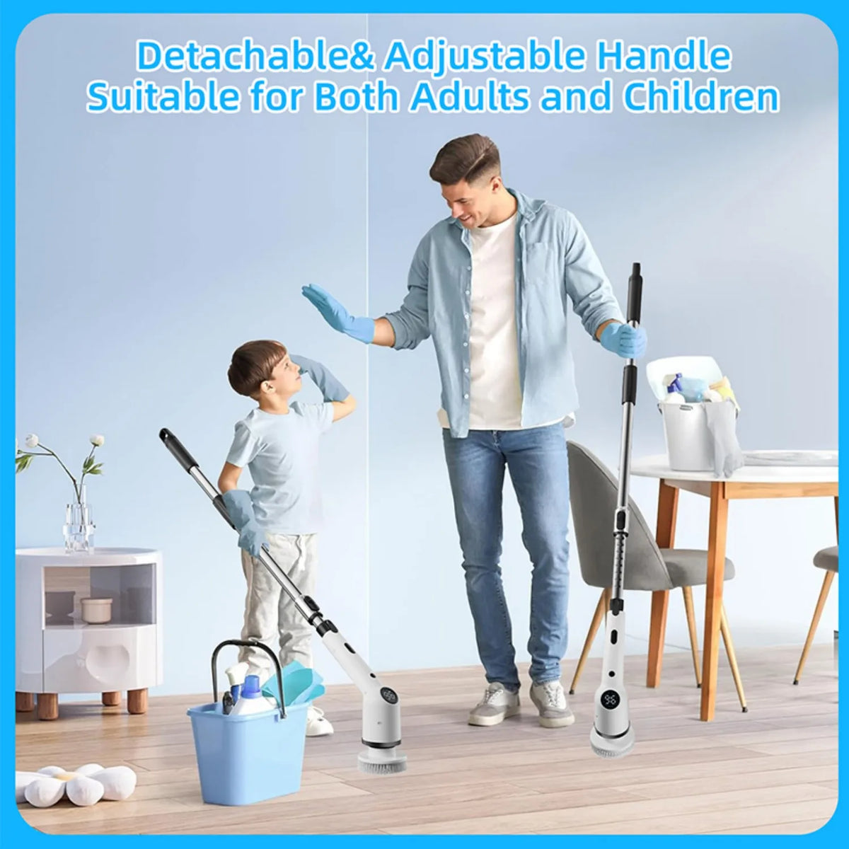 Cordless Electric Spin Scrubber