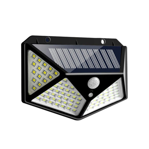 LED Solar Wall Light with Motion Sensor, Waterproof Outdoor 100 LED