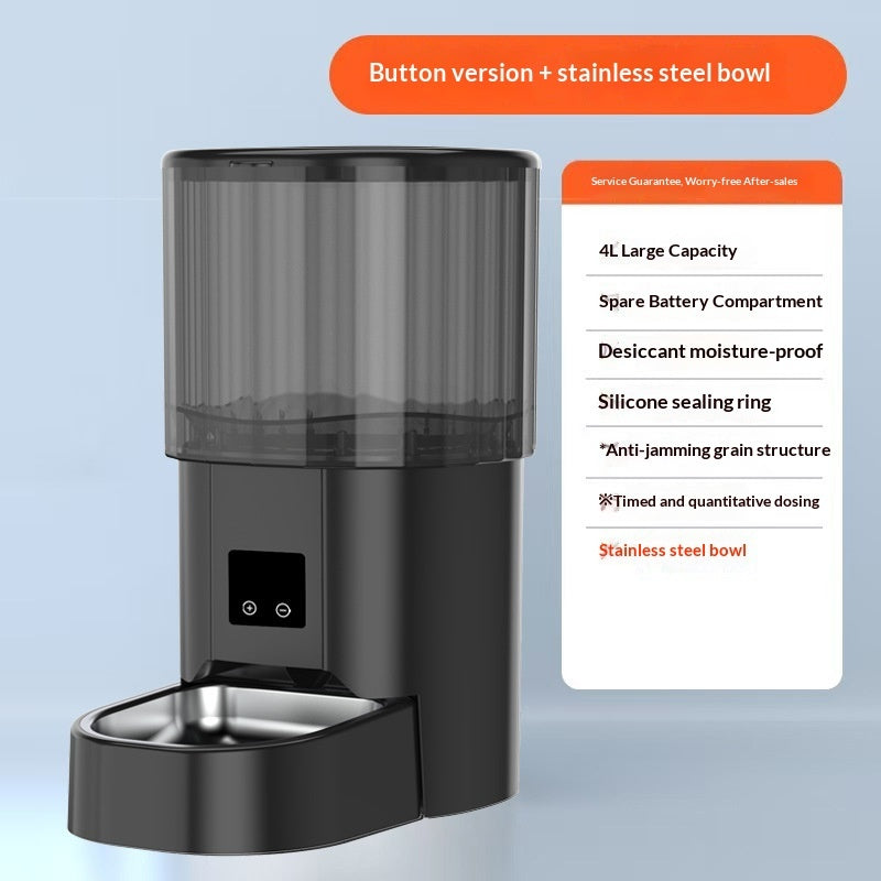 Automatic Pet Feeder 4L before after