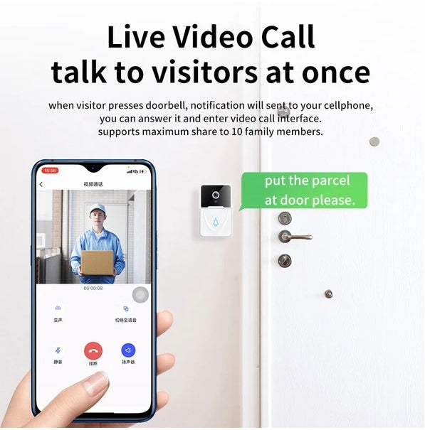Smart Video Doorbell before after