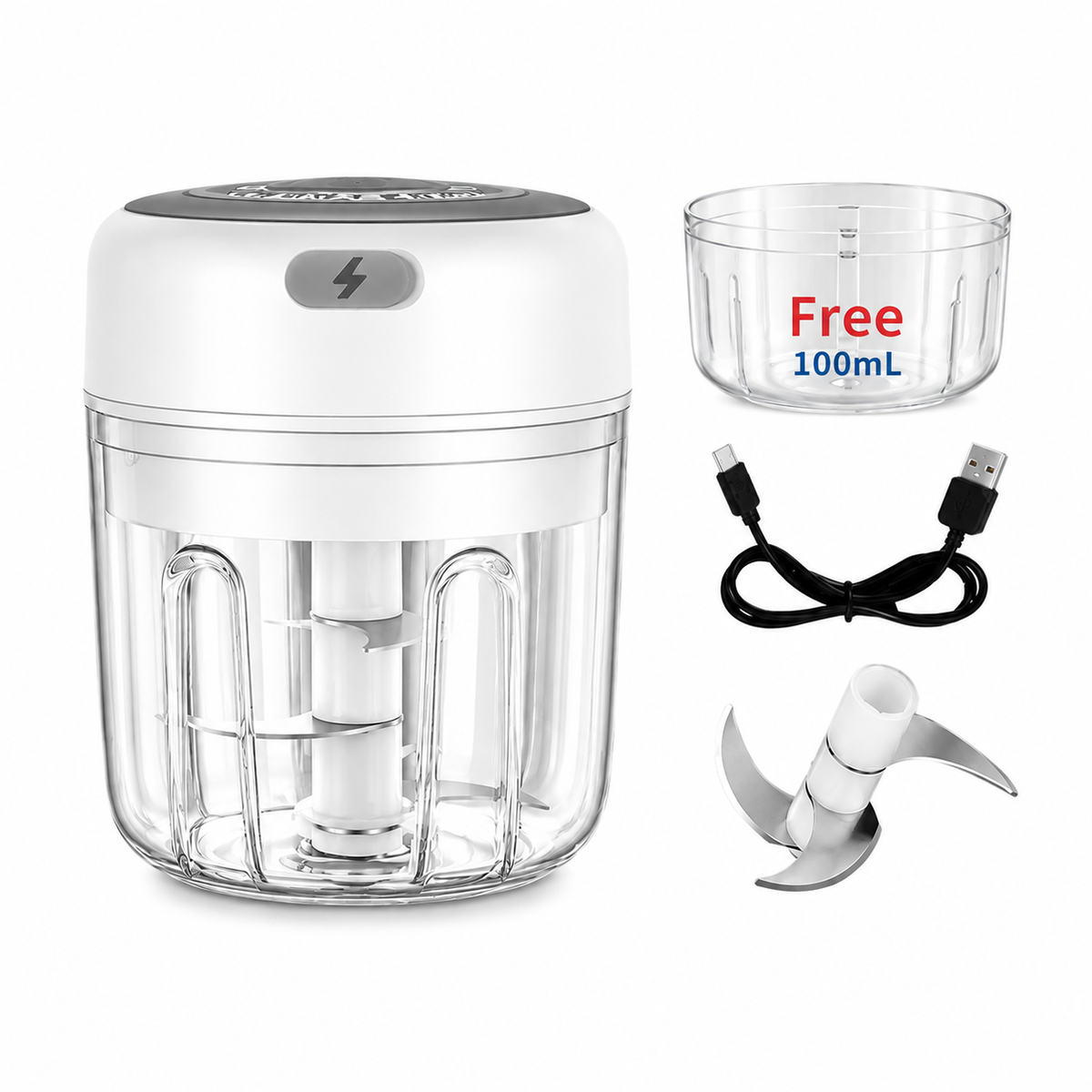 Electric Garlic Press & Mini Chopper