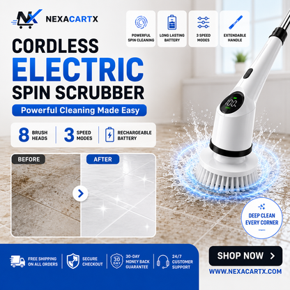 Cordless Electric Spin Scrubber