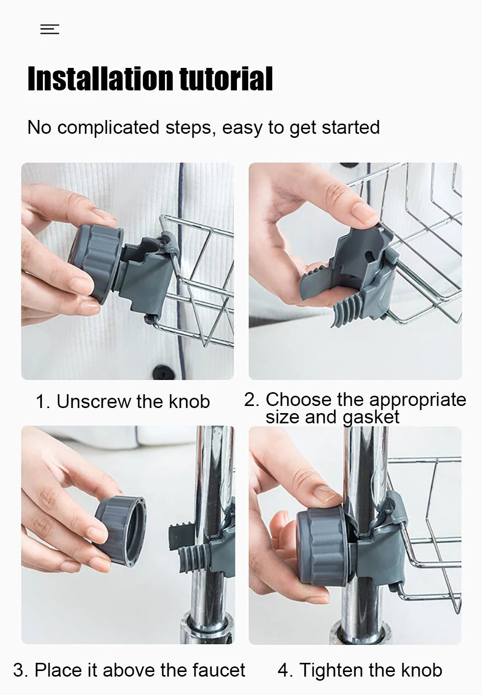 Kitchen Sink Drain Rack