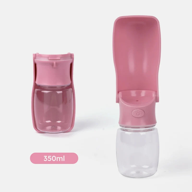 1pc 350ml portable folding outdoor water bottle for pets，350ml