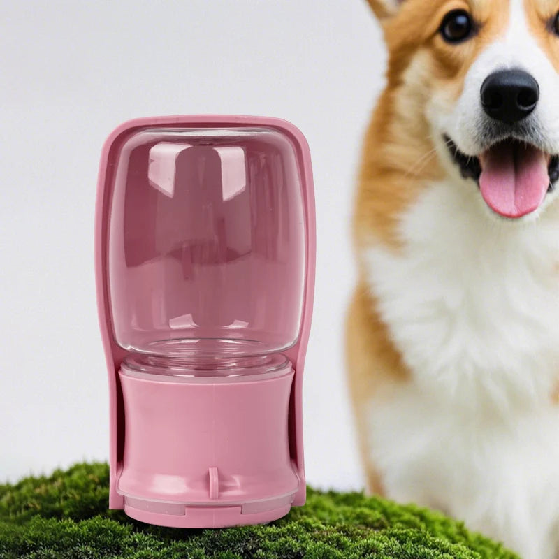 1pc 350ml portable folding outdoor water bottle for pets，350ml