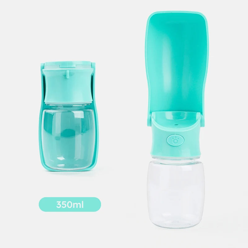 1pc 350ml portable folding outdoor water bottle for pets，350ml