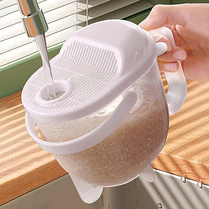Rice Washing Basket & Bowl