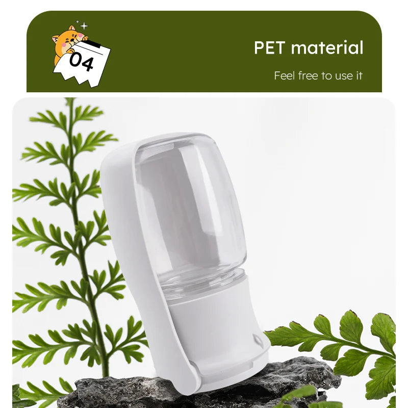 1pc 350ml portable folding outdoor water bottle for pets，350ml