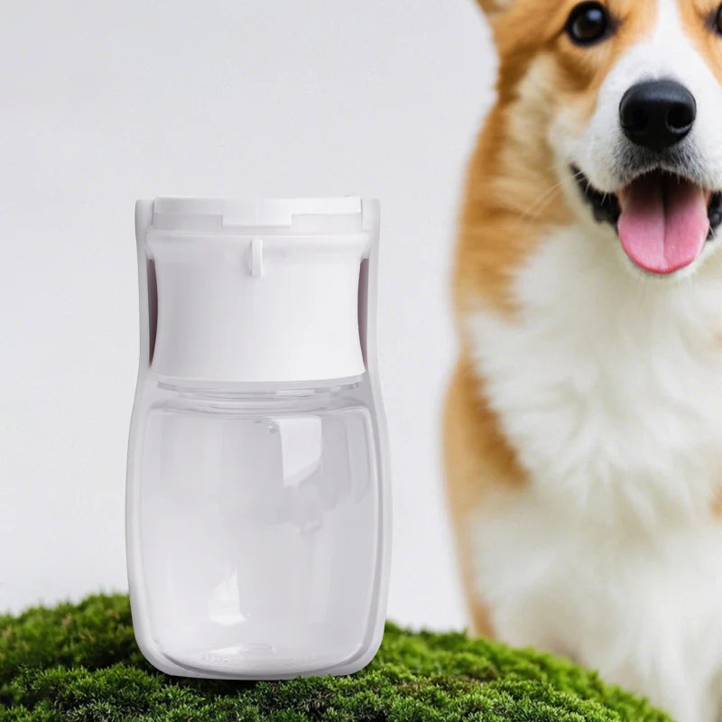 1pc 350ml portable folding outdoor water bottle for pets，350ml