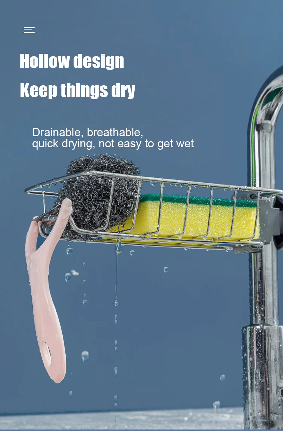 Kitchen Sink Drain Rack