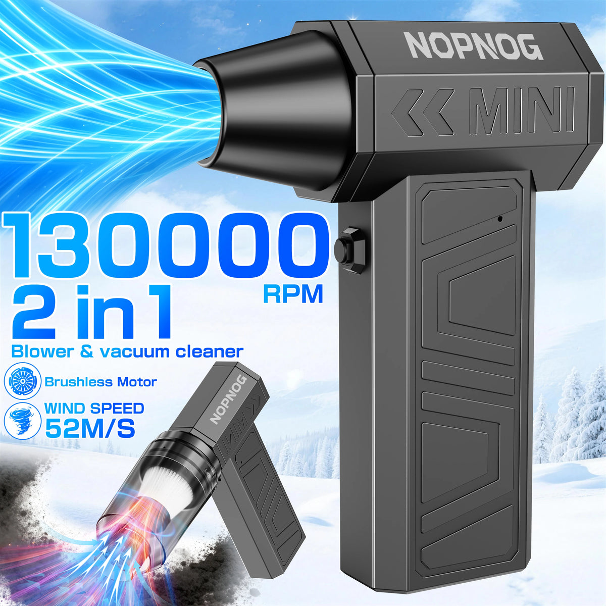 X3S 2 in 1 Turbo Air Blower & Vacuum 130,000 RPM