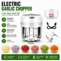 Electric Garlic Press & Mini Chopper